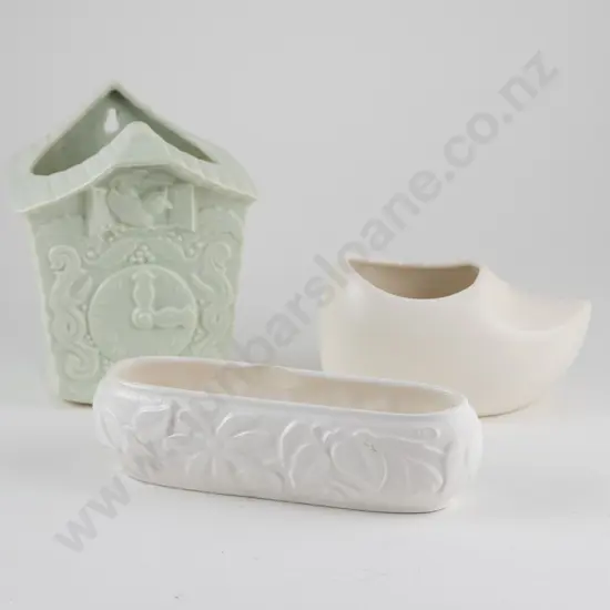 Two Crown Lynn Novelty Vases & Other (3)