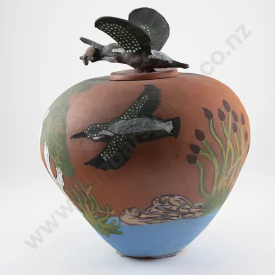 Esther Kennedy Hermannsburg 'Kingfisher' Pot