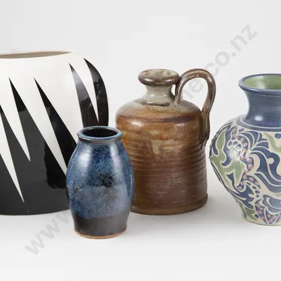 Four Various NZ Pottery Pieces