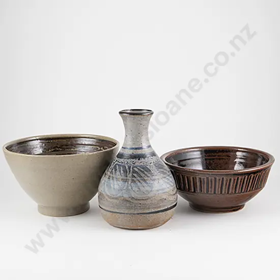 Three NZ Pottery Pieces