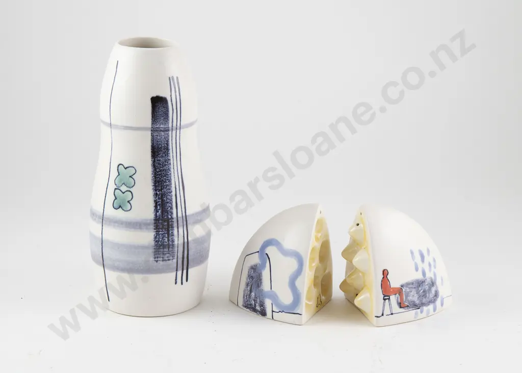 Brendan Adams Vase & Salt & Pepper Shakers Image 1++
