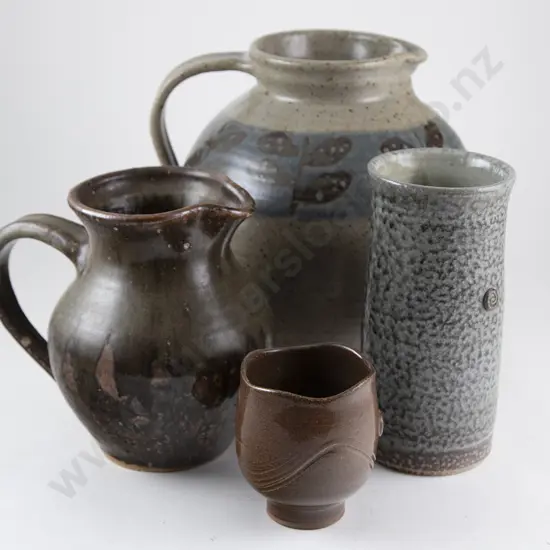 Four Assorted NZ Pottery Pieces