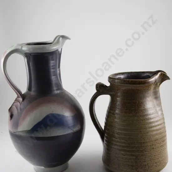 Two NZ Pottery Ewers