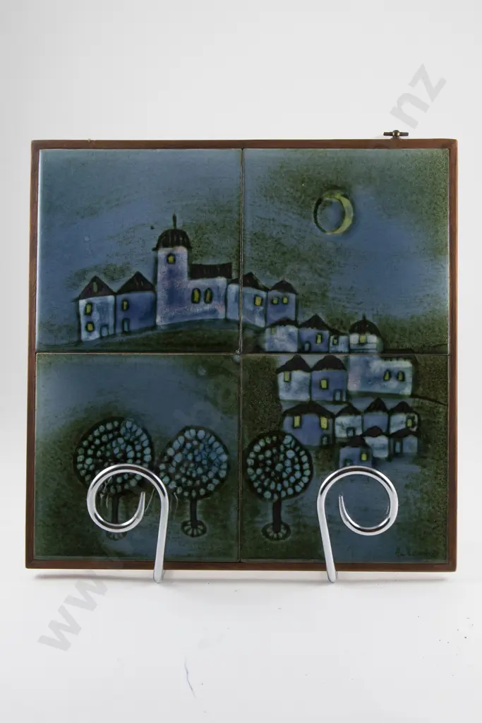 Gennie de Lange 'Moonlight Village' Wall Hanging Image 1++