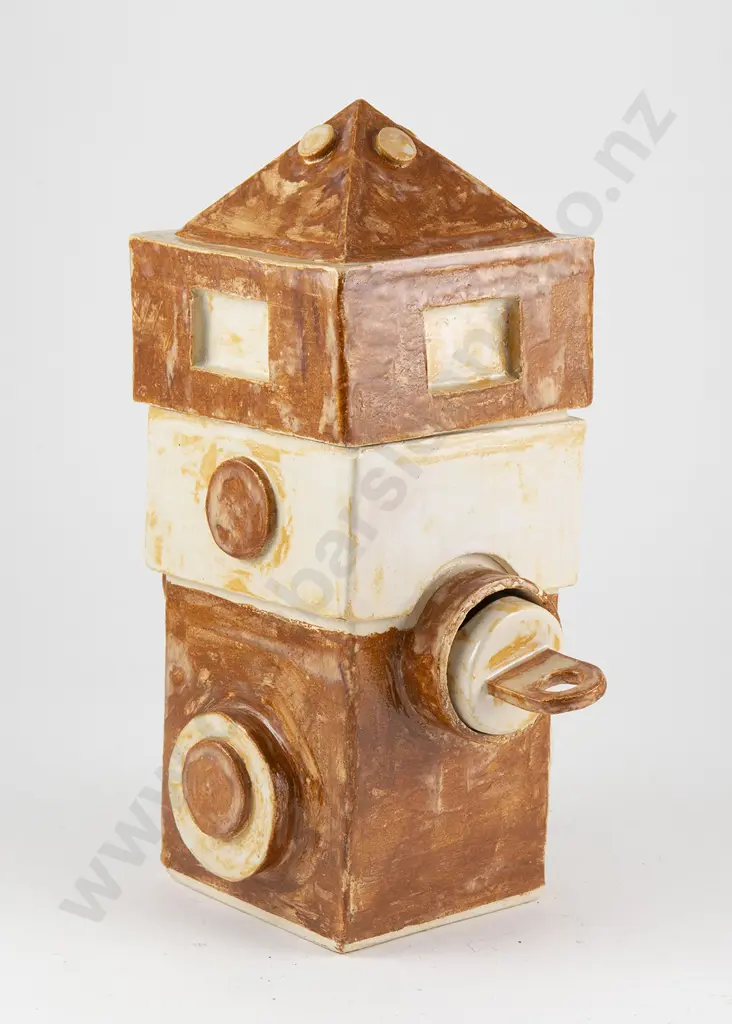 Peter Rumble - Brutalist Ceramic Container Image 1++