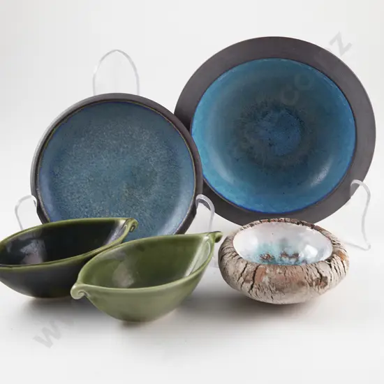 Five Various NZ Pottery Pieces