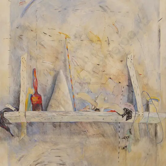 Maria Olsen - Untitled (Still Life on Shelf)