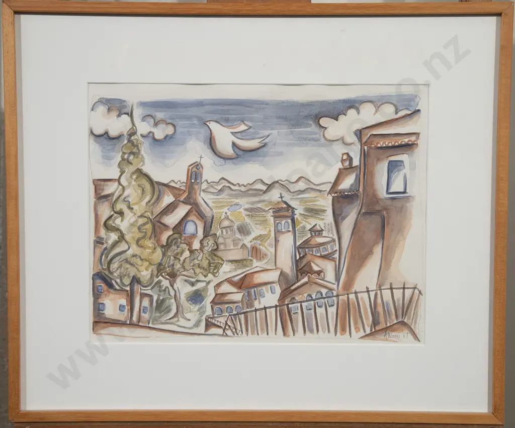 Agnes Wood - Peace Bird over Asissi II Image 1++