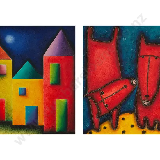 Lloyd Harwood - 'Then there were three' & 'Two Red Dogs' (2)