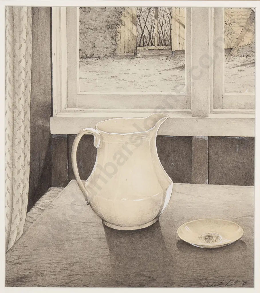 Michael Dell - Still Life with White Jug & Saucer Image 1++