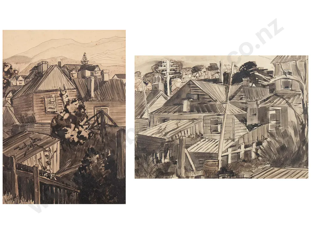 Two E A Michalick Watercolours Image 1++