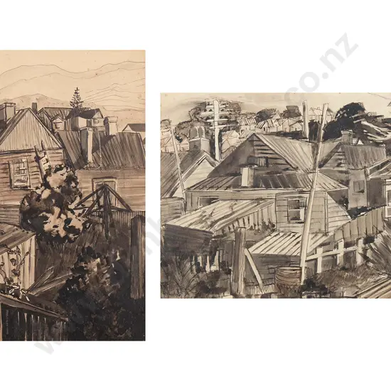 Two E A Michalick Watercolours