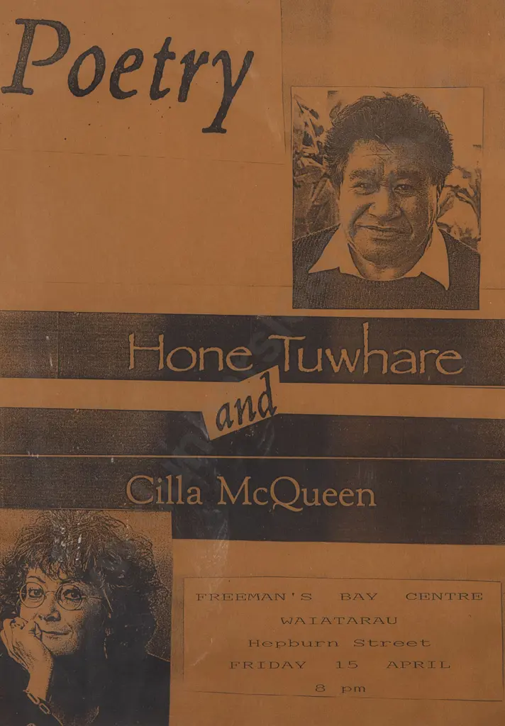 Cilla McQueen - Auahi with Tuwhare & McQueen Poster (2) Image 1++
