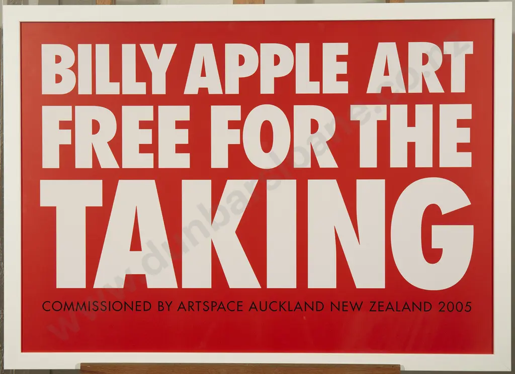 Billy Apple - Art Free for the Taking Image 1++