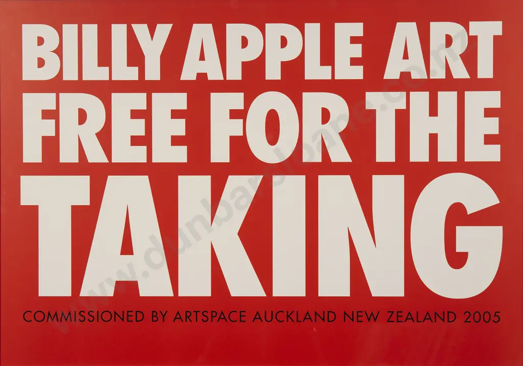 Billy Apple - Art Free for the Taking Image 1++