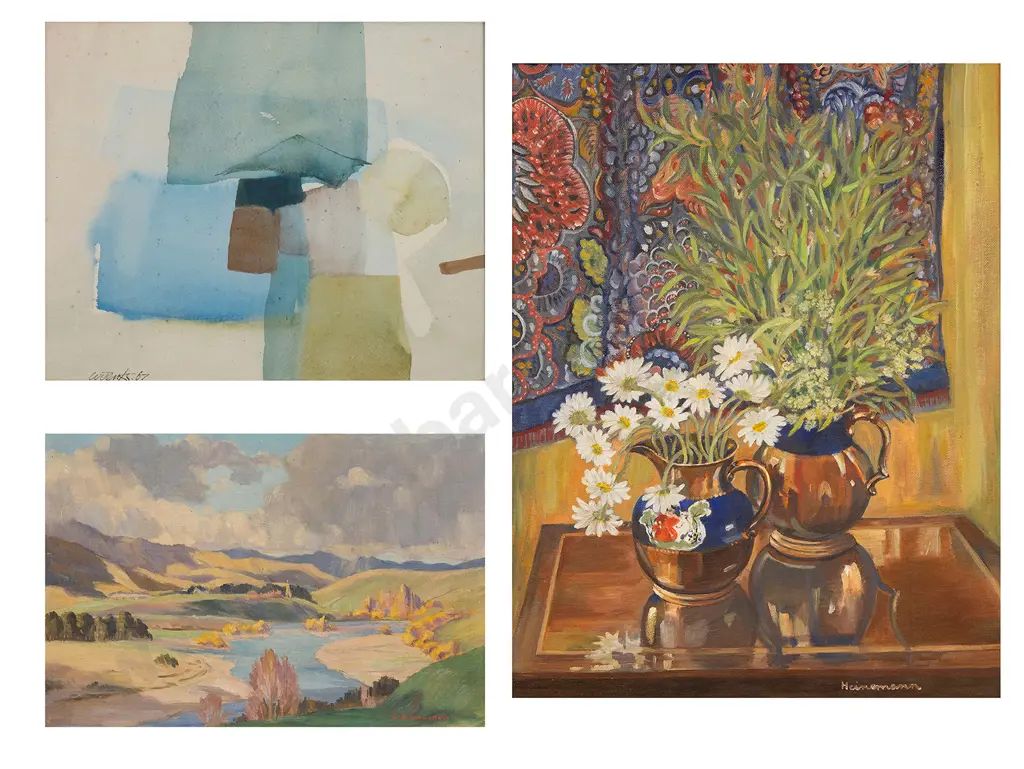 Kit Heinemann & W Wauchop oils with W Jenks watercolour (3) Image 1++