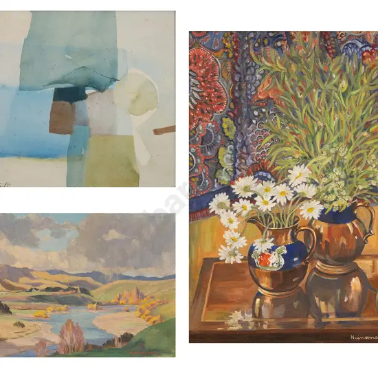 Kit Heinemann & W Wauchop oils with W Jenks watercolour (3)