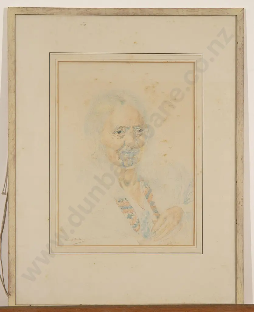 H Linley Richardson - Old Maori Chieftainess Image 1++