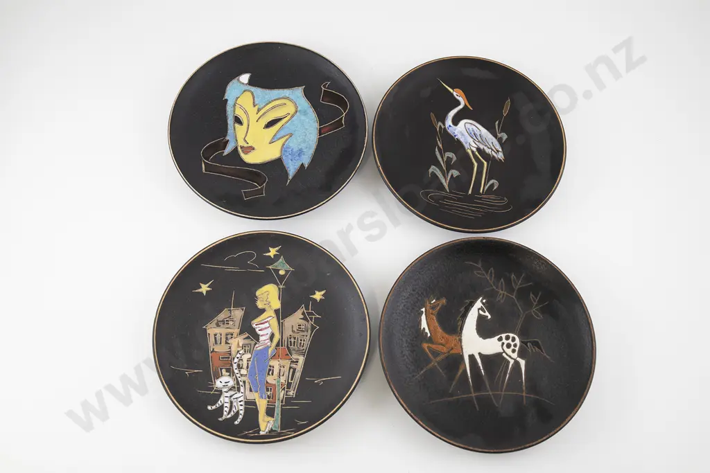 Four Ruscha Pottery plates Image 1++