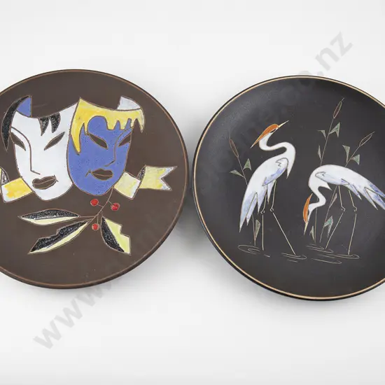 Two Large   Ruscha Pottery plates