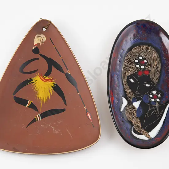 Two 1950s Pottery Plates