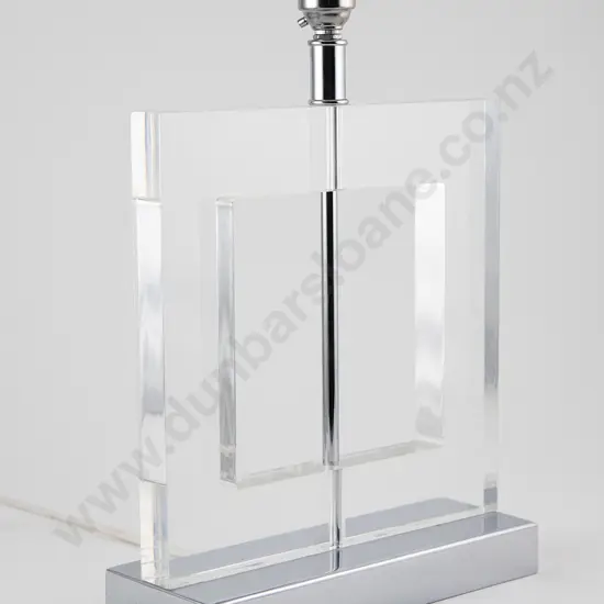 Chrome and Lucite 1960s table lamp