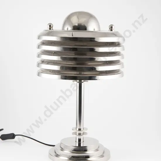 British Art Deco Revival Chromium plated lamp