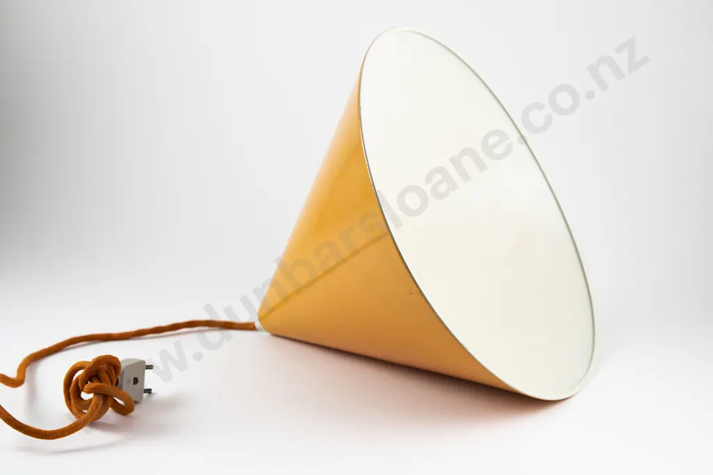Arne Jacobsen for Louis Poulsen  1960s Orange Pendant lamp  of tapering conical shape Image 1++