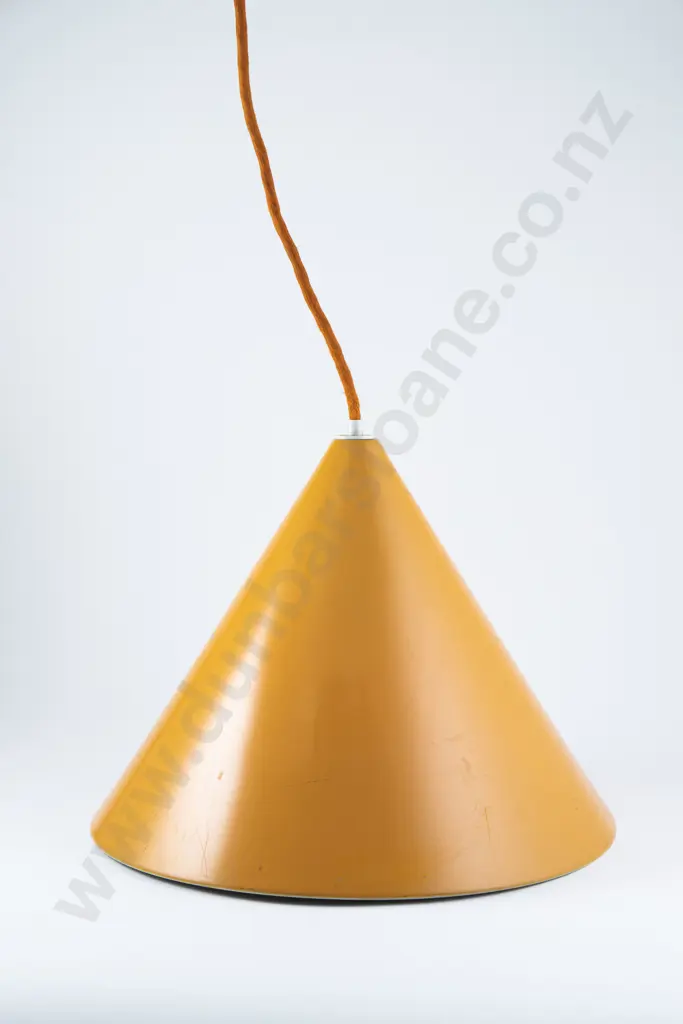 Arne Jacobsen for Louis Poulsen  1960s Orange Pendant lamp  of tapering conical shape Image 1++