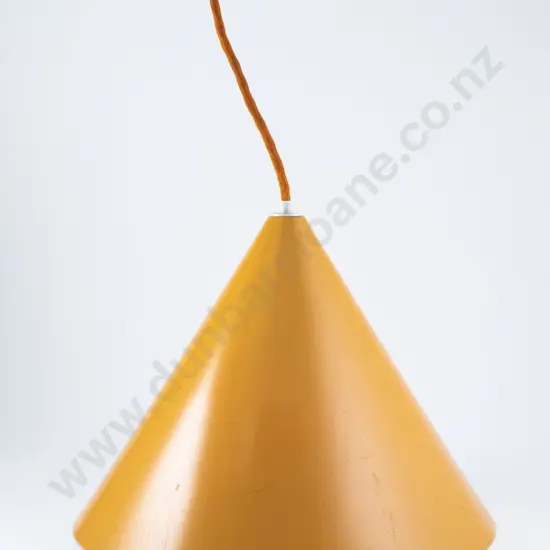 Arne Jacobsen for Louis Poulsen  1960s Orange Pendant lamp  of tapering conical shape