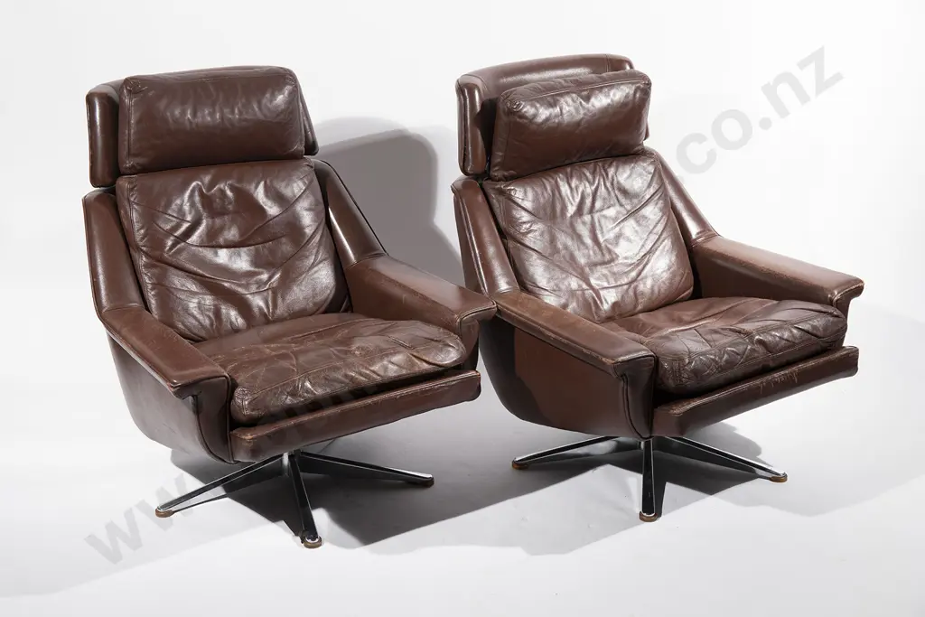 Werner Lagenfield for ESA Mobelwerk lounge chairs and ottoman Image 1++