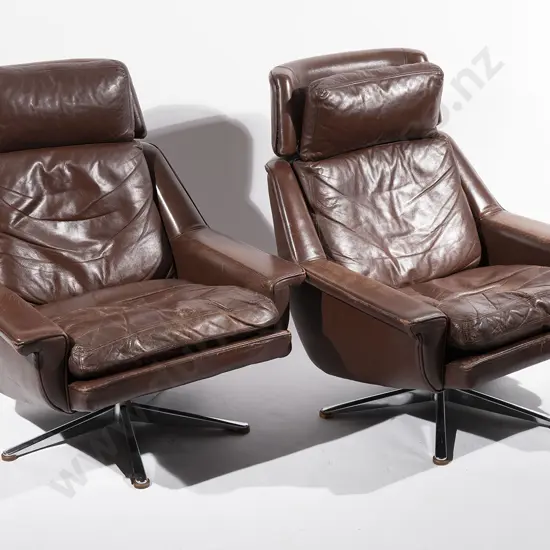 Werner Lagenfield for ESA Mobelwerk lounge chairs and ottoman