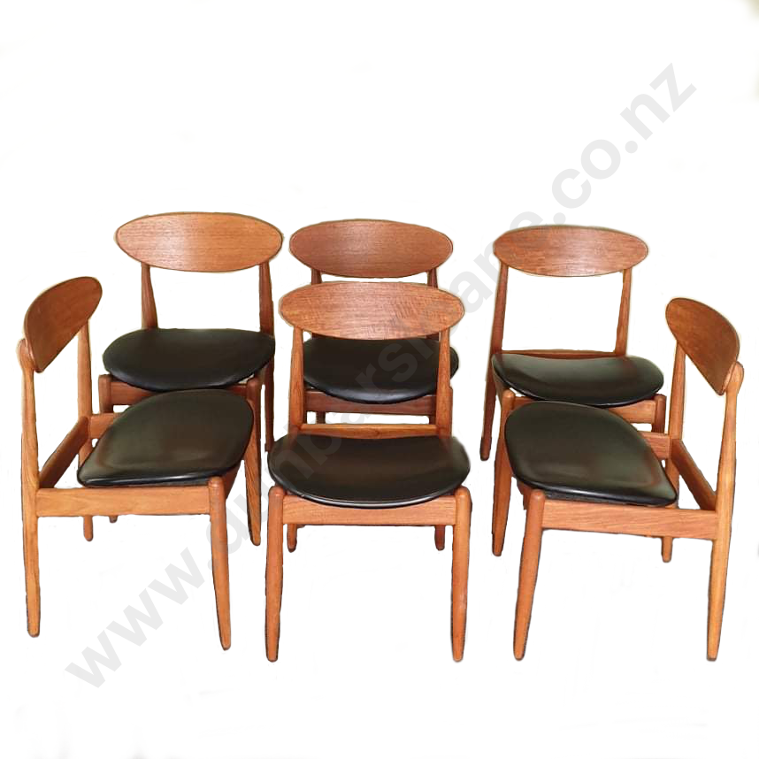 Set of six Parker Spade Back chairs Image 1++