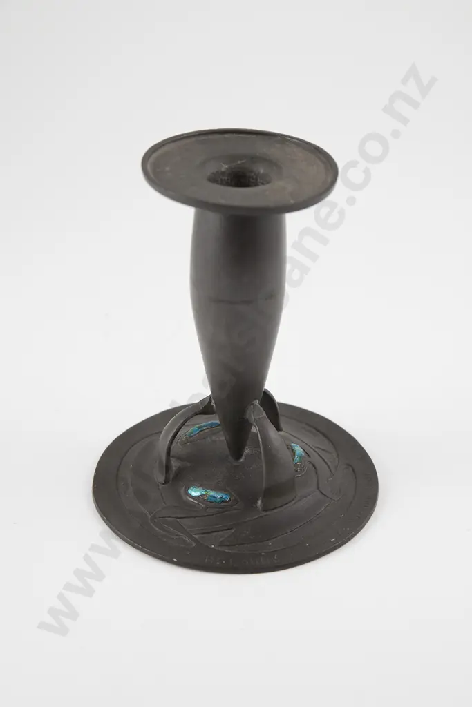 Archibald Knox Tudric Pewter Candle stick Image 1++