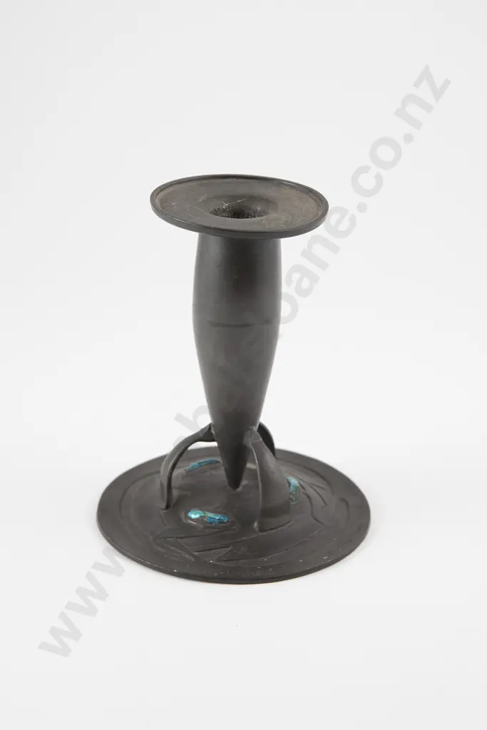 Archibald Knox Tudric Pewter Candle stick Image 1++