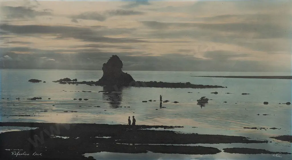 Whites Aviation Hand Coloured Photo of Fifeshire Rock Image 1++