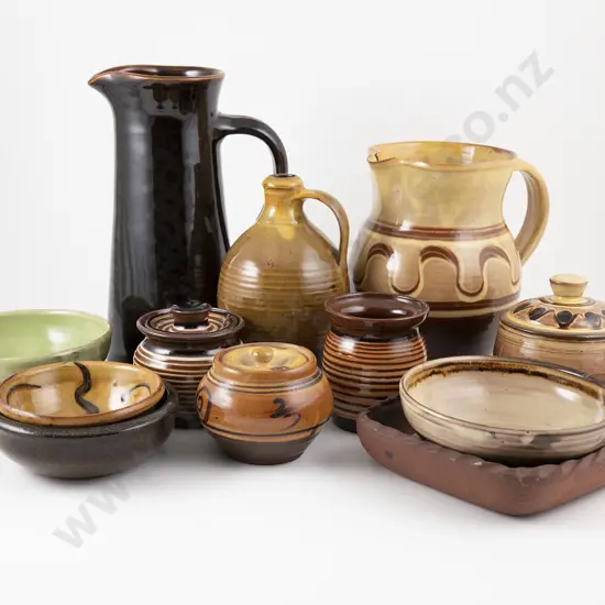 12 Pieces of Winchcombe and St Ives Pottery