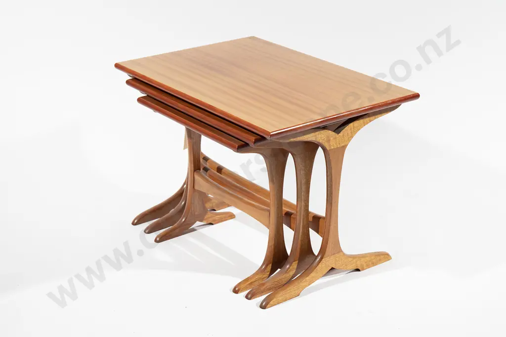 Mid Century nest of three tables Image 1++
