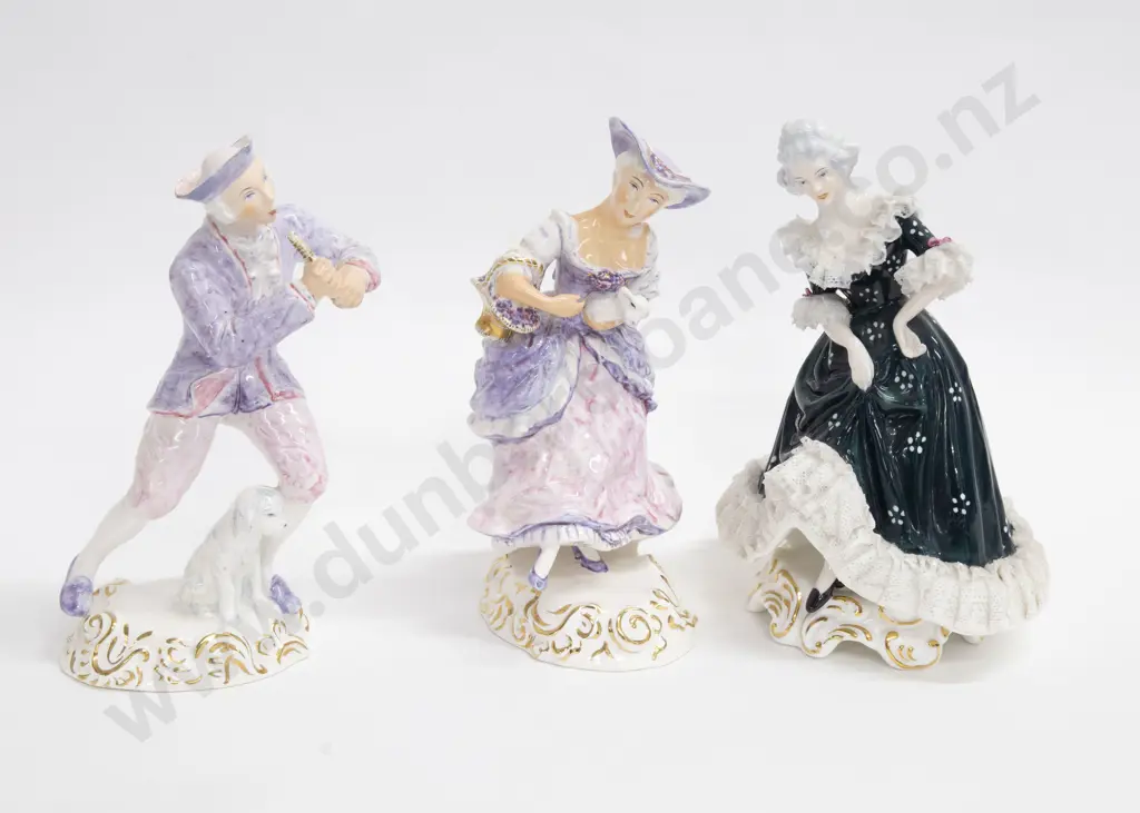 Wedgwood Shepherd and Shepherdess (repaired) together with Other Figure Image 1++