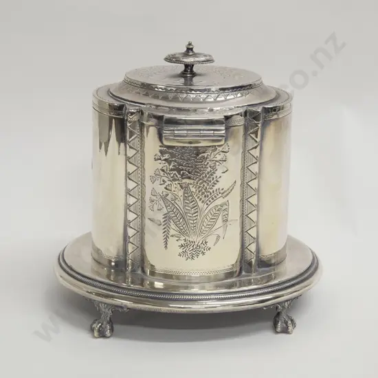 Silver Plate Tea Caddy