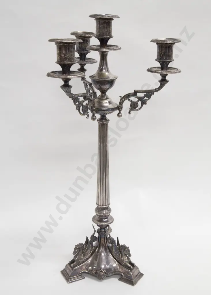 Large Four Light Candelabra Image 1++