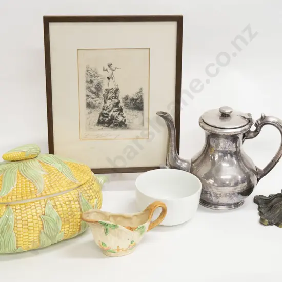 Box of Assorted including Corn Tureen