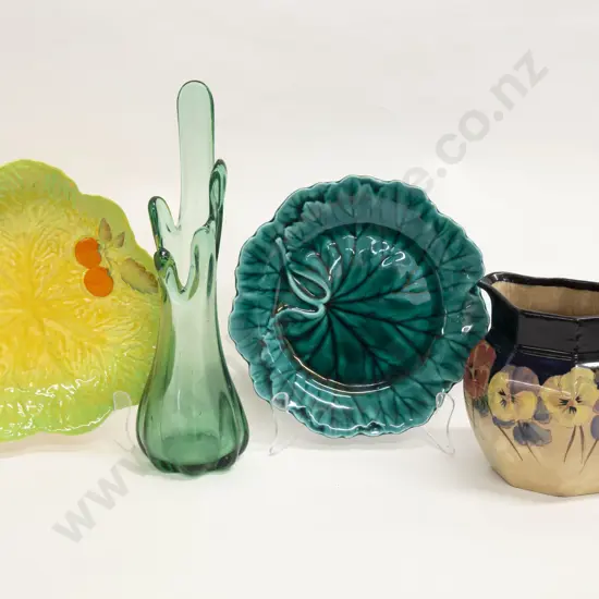 Box of Assorted China and Art Glass including Wedgwood