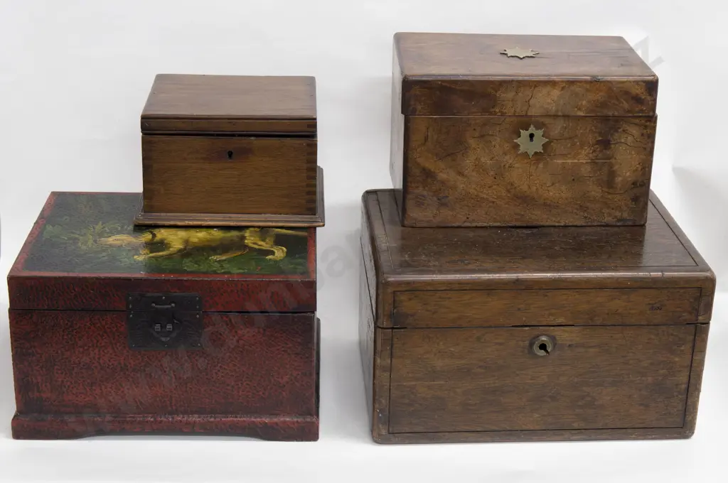 Four Vintage Boxes (some damage) Image 1++