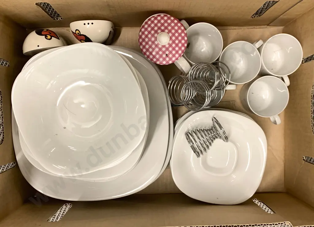 Quantity of Assorted White Crockery etc. Image 1++