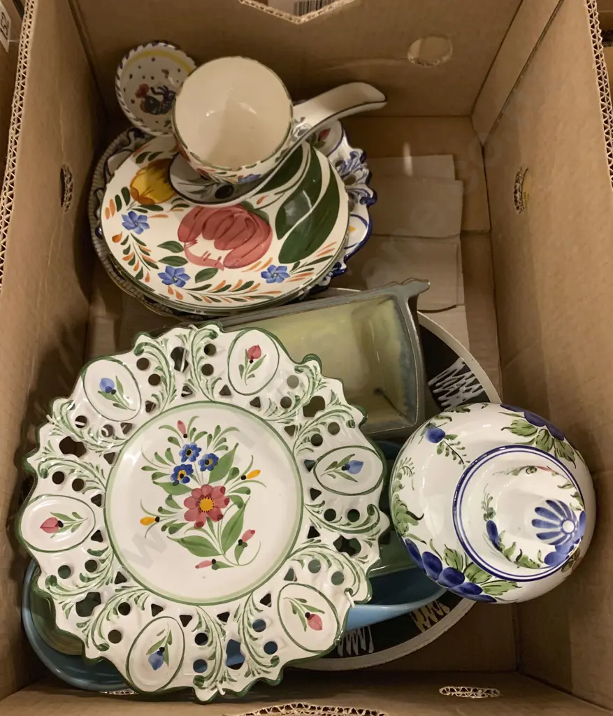 Box of Assorted Decorative China Image 1++