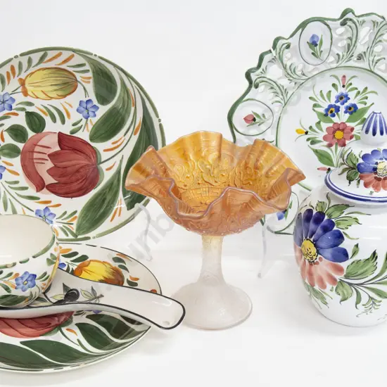 Box of Assorted Decorative China