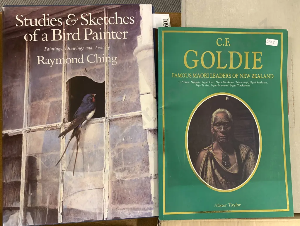 Raymond Ching "Studies And Sketches Of A Bird Painter" and C. F. Goldie Book Image 1++