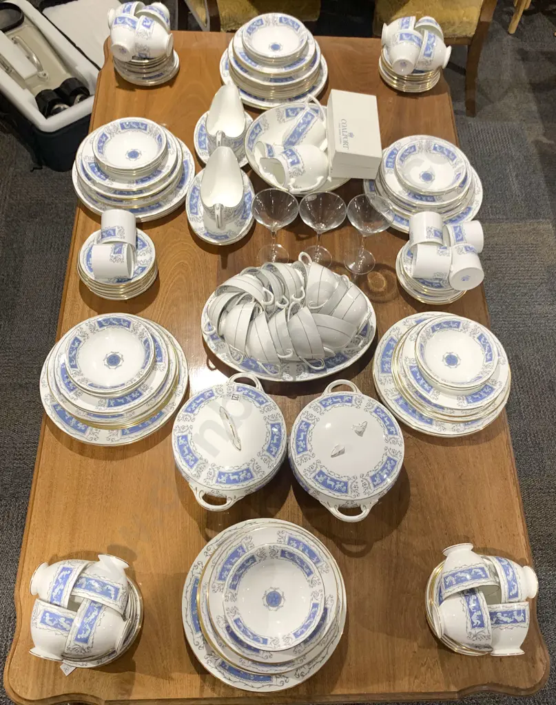 Coalport "Revelry"  Dinner Service (Damage to Lid of One Tureen) Image 1++