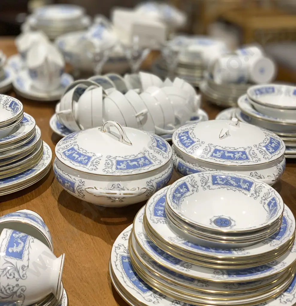 Coalport "Revelry"  Dinner Service (Damage to Lid of One Tureen) Image 1++